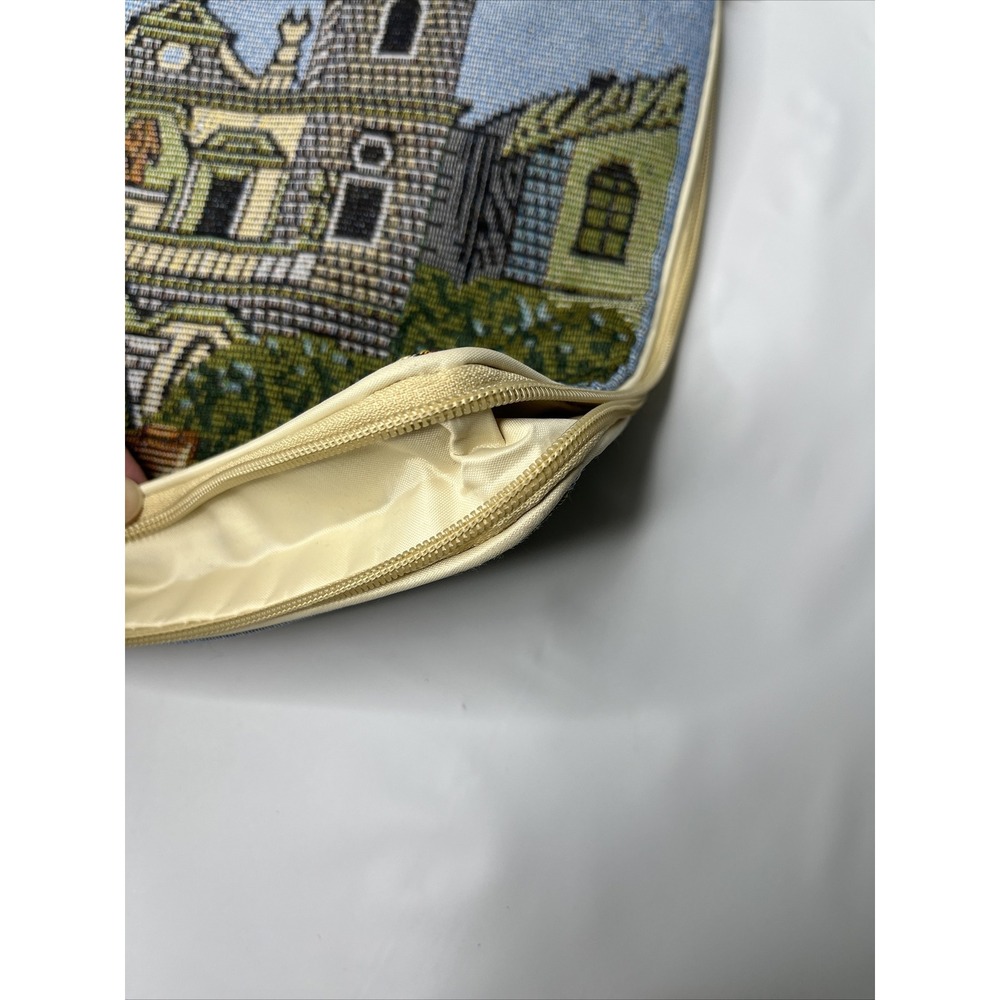 Cana Of‎ Galilee Handbag Tote Shoulder Purse Handmade Zipper Bag Medium Vintage - Picture 5 of 10